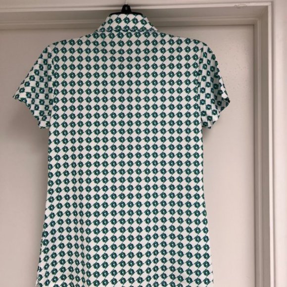 NWT New Tory Burch Tory Sport Court Green Topspin Shirt Size Small - Picture 4 of 9